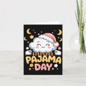 Teacher Pajama Day Shirt, Funny Cloud Sleever Scho Kaart (Voorkant)