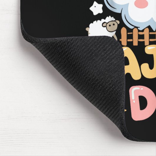 Teacher Pajama Day Shirt, Funny Cloud Sleever Scho Muismat (Hoek)