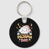 Teacher Pajama Day Shirt, Funny Cloud Sleever Scho Sleutelhanger (Voorkant)