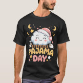 Teacher Pajama Day Shirt, Funny Cloud Sleever Scho T-shirt (Voorkant)