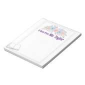 Teacher Pastel Floral Notitieblok (Linkerzijde)