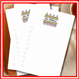 Teacher Pencil School Appreciation Checklist Post-it® Notes