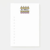 Teacher Pencil School Appreciation Checklist Post-it® Notes (Voorkant)