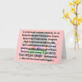 Teacher pensioen "Don't Go" verhaal kunst geschenk Kaart (Gele Bloem)