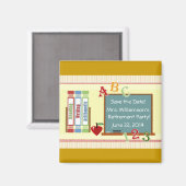 Teacher Pensioen Partij Save the Date Magnet (Voorkant / Achterkant)