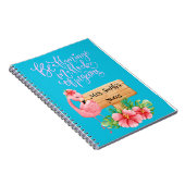TEACHER PERSONALISED FLAMINGO NOTITIEBOEK (Rechterzijde)
