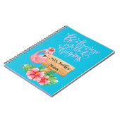 TEACHER PERSONALISED FLAMINGO NOTITIEBOEK (Linkerzijde)
