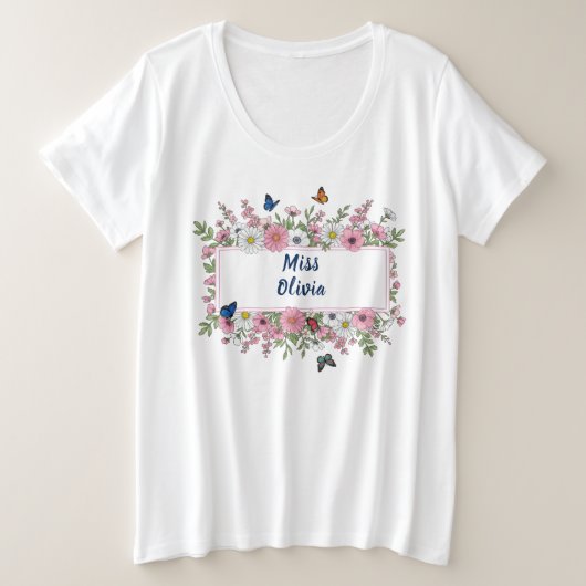 Teacher Personalized Name School Shirt Gift (Design voorkant)