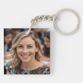 Teacher Photo Customize Personalize Sleutelhanger (Achterkant)
