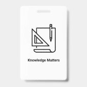 Teacher Photo ID Badge – School Staff - Green (Achterkant)