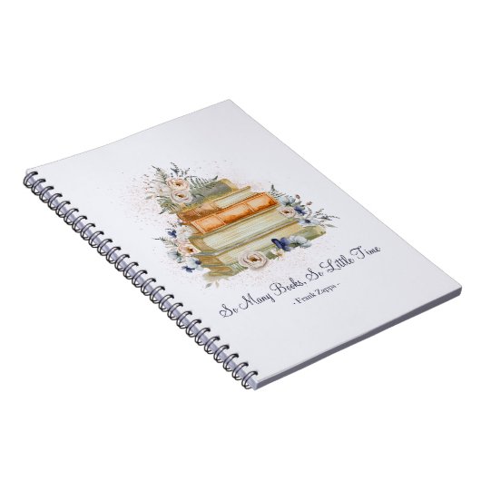 Teacher Planner Boeken  Beige Blauwe Bloemen Notitieboek (Rechterzijde)