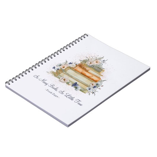 Teacher Planner Boeken  Beige Blauwe Bloemen Notitieboek (Linkerzijde)