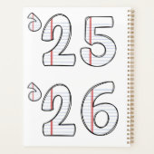 Teacher Planner with Notebook Paper Initial (Achterkant)