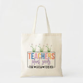 Teacher Plant Seeds Kleurrijke Canvas tas (Voorkant)