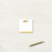 Teacher Post It Notes - Potlood gepersonaliseerd (Op bureau)