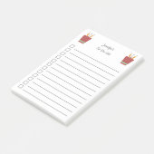 Teacher potlood vak to-do lijst post-it® notes (Schuin)