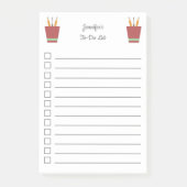 Teacher potlood vak to-do lijst post-it® notes (Voorkant)