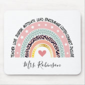 Teacher Rainbow Custom Muismat (Voorkant)