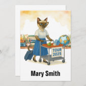 Teacher  retirement 2025 for cat lovers kaart (Voorkant / Achterkant)