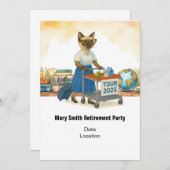 Teacher  retirement 2025 for cat lovers kaart (Voorkant / Achterkant)