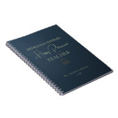 Teacher Retirement Gift Officially Retired Notitieboek (Rechterzijde)