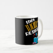 Teacher Retirement Party Gift Coffee Mok in ruste (Voorkant rechts)