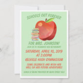 Teacher Retirement Party Kaart (Voorkant)