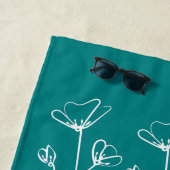 Teacher Retirement Vakantie Blauwgroen Strandlaken (In situ)