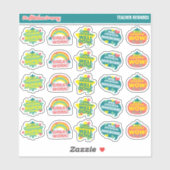 Teacher Reward Aangepaste naamlabels | School Sticker (Vel)