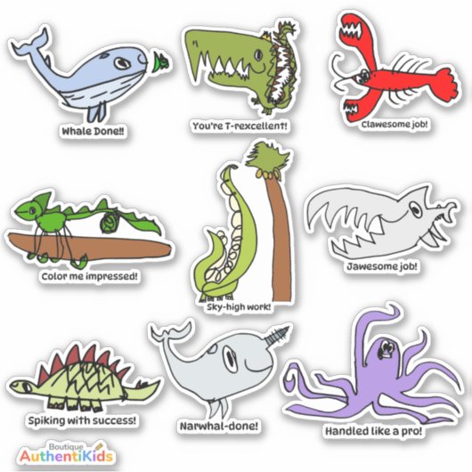 Teacher Reward Stickers - Animal Encouragement (Voorkant)
