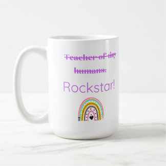 Teacher Rockstar - Leuke Teacher Mok met Rainbow