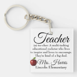 Teacher Rockstar sleutelhanger