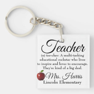 Teacher Rockstar sleutelhanger