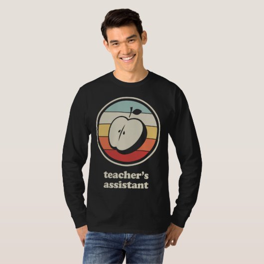 Teacher s Assistant Retro Teaching Assistant T-shirt (Voorkant volledig)