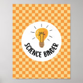 teacher science binder insert or classroom poster (Voorkant)