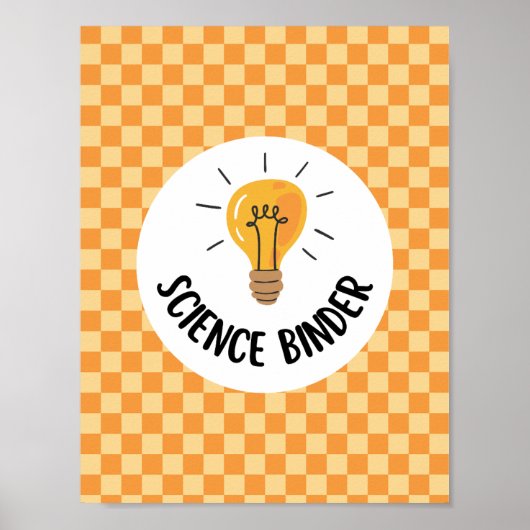 teacher science binder insert or classroom poster (Voorkant)