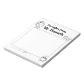 Teacher Simple Design Notitieblok Gedachten (Linkerzijde)