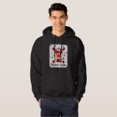 Teacher Squad Cute Red Plaid Reindeer Snow  Christ Hoodie (Voorkant volledig)