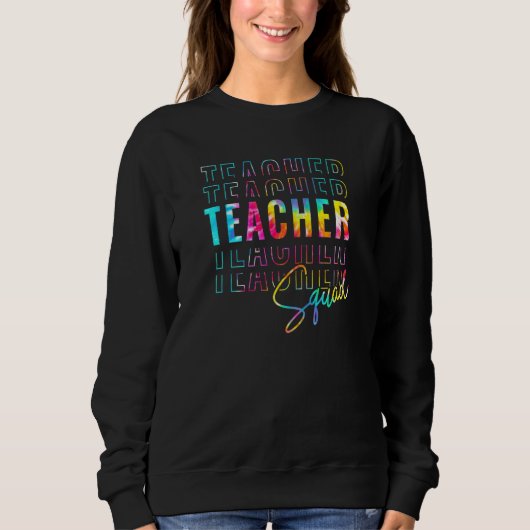 Teacher Squad Funny Teacher Appreciation 100th Day Trui (Voorkant)