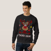 Teacher Squad Kerstmis Grappige Rendier Docent XMA Trui (Voorkant volledig)