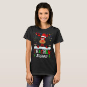 Teacher Squad Reindeer Teach school santa Christma T-shirt (Voorkant volledig)