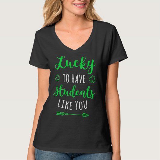 Teacher St Patrick's Day Shirt Funny School (Voorkant)