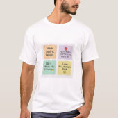 Teacher Sticky Notes Motivational Classroom Decor T-shirt (Voorkant)