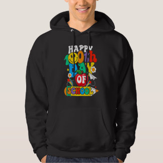 Teacher Student 100th Days Apple Happy 100 Days Of Hoodie
