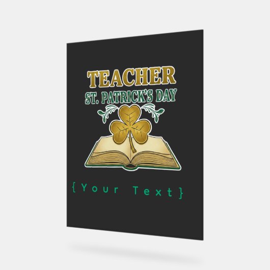 Teacher & Student Class of 2026 - Knowledge is Lig Acryl Bord (Hoek)