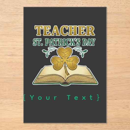 Teacher & Student Class of 2026 - Knowledge is Lig Acryl Uitnodigingen (Voorkant)