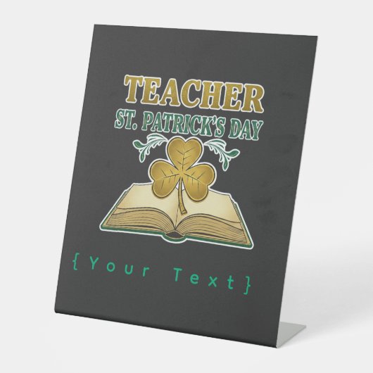 Teacher & Student Class of 2026 - Knowledge is Lig Reclamebord Met Voetstuk (Voorkant)