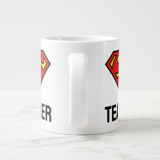 Teacher Superman S-Shield | Superman Logo Grote Koffiekop (Achterkant)