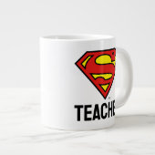 Teacher Superman S-Shield | Superman Logo Grote Koffiekop (Voorkant rechts)