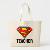 Teacher Superman S-Shield | Superman Logo Grote Tote Bag (Voorkant)